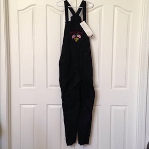 FINAL MARKDOWN Women's Raiment Fashions Black Overalls, Small